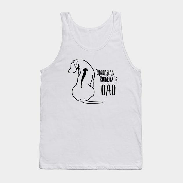 Funny Proud Rhodesian Ridgeback Dad dog lover Tank Top by wilsigns